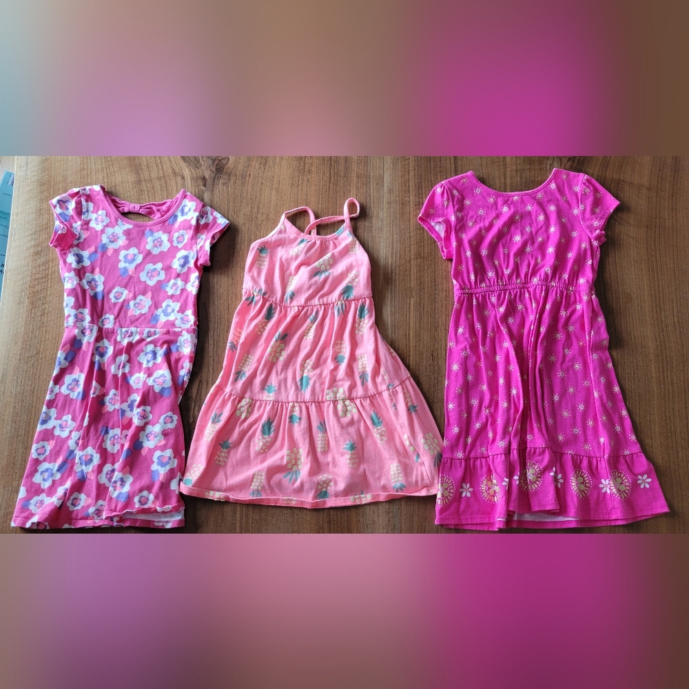 3 Summer Dresses - 2 by Jumping Beans and 1 is by Cat and Jack